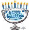 Foil Balloon Super Shape Hanukkah Menorah