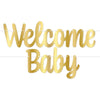 Foil Welcome Baby Banner