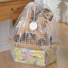 Gift Sack - Clear Plastic W/ White Dots