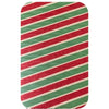 Gift Wrap - Xmas Red/Green Stripe On Kraft