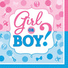 Girl Or Boy? Beverage Napkins