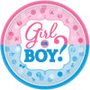 Girl Or Boy? Round Plates, 7"