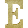 Glitter Gold Letter E Sign