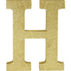 Glitter Gold Letter H Sign