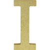 Glitter Gold Letter I Sign