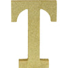 Glitter Gold Letter T Sign