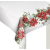 Glorious Poinsettia Fabric Table Cover