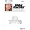 Go White Glitter Body Jewelry