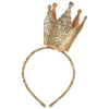 Gold Birthday Crown Headband