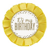 Gold Foil Confetti " It's My Birthday" Badge