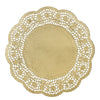 Gold Foil Round Doilies, 10 1/2"