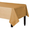 Gold ReCountangular Plastic Table Cover, 54" X 108"