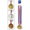 Gold, Silver & Bronze Medals W/Ribbon