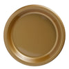 Gold Sparkle Plastic Plates, 7"