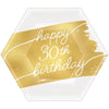 Golden Age Birthday 30Th 7" Hexagon Metallic Plates