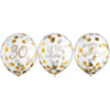 Golden Age Birthday 30Th Latex Confetti Balloon