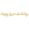 Golden Age Birthday 30Th Letter Banner