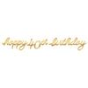 Golden Age Birthday 40Th Letter Banner