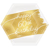 Golden Age Birthday 60Th 7" Hexagon Metallic Plates