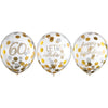 Golden Age Birthday 60Th Latex Confetti Balloon