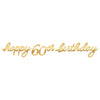 Golden Age Birthday 60Th Letter Banner