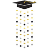 Grad Cap Doorway Curtain - Black, Silver, Gold