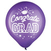 Grad Latex Balloons - Purple