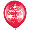 Grad Latex Balloons - Red