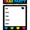 Grad Party Postcard Invitations