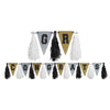 Graduation Tassel Garland - Black, Silver, Gold