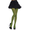 Green/Black Striped Tights - Adult Standard