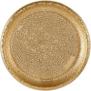 Hammered Plastic Tray - Gold