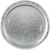 Hammered Plastic Tray - Silver