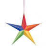 Hanging 3D Stars - Rainbow