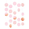 Hanging Circle Decorations - Rose Gold/Blush