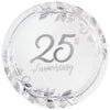 Happy 25Th Anniversary 10 1/2" Round Metallic Plates