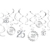 Happy 25Th Anniversary Swirl Decorations Value Pack