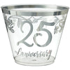 Happy 25Th Anniversary Tumblers, 9 Oz.