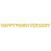 Happy Anniversary Gold - Large Foil Letter Banner