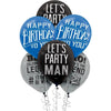 Happy Birthday Man Printed Latex Balloon