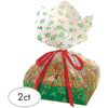 Holly Large Treat Tray W/ Cellophane Bag