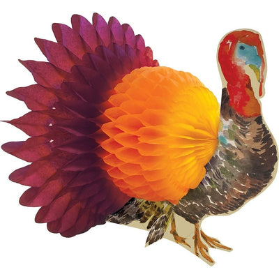 Honeycomb Turkey Centerpiece, 15"