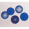 Hot Stamp Paper Fans Bright Royal Blue