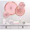 Hot Stamp Paper Fans Rose Gold/Blush