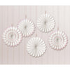 Hot Stamp Paper Fans White