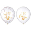 " I Do Crew" Confetti Latex Balloonss