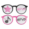 Internet Famous Metallic Printed Glasses