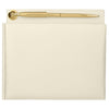 Ivory Pearlized Guest Book With Gold Electroplated Pen