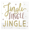 Jingle Jingle Jingle Beverage Napkins, Hot-Stamped