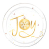 Joy Coupe Plates, Hot-Stamped, 7 1/2"